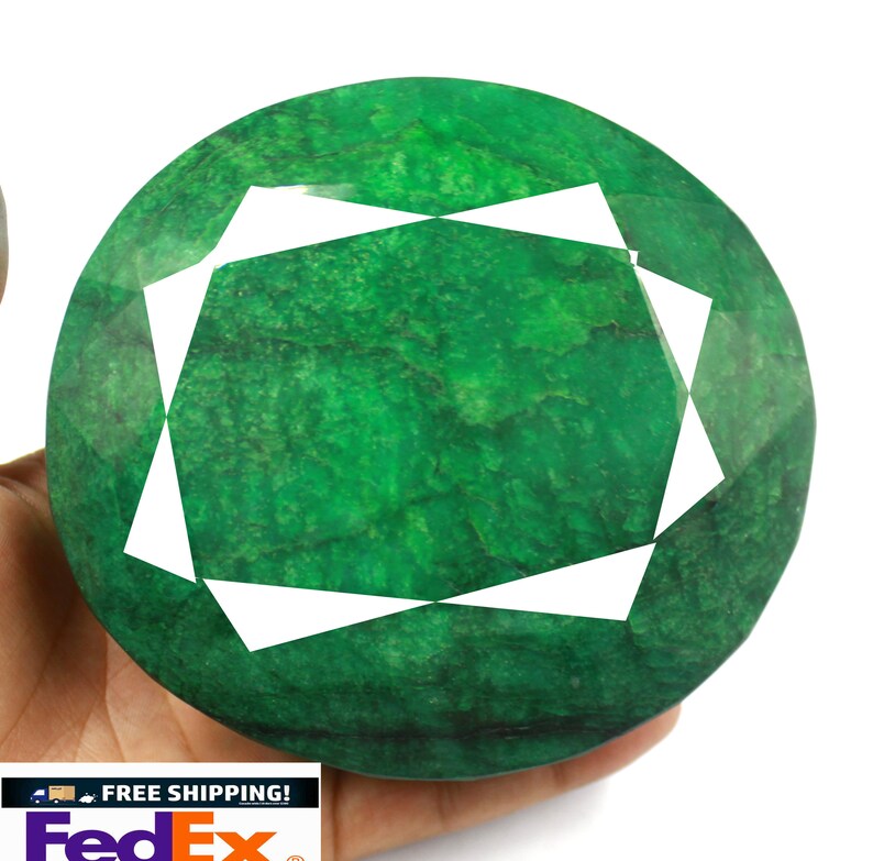 4965 Ct Certified Natural Fantastic Huge Oval Shape 107 x 98 mm Green Emerald Loose Gemstone For Jewelry Making MD33