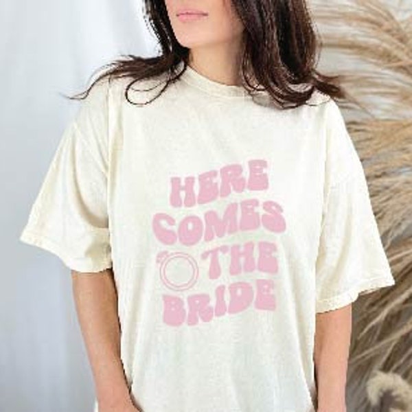 Here Comes The Bride SVG, Bride Cut File, Bridal Shirt SVG