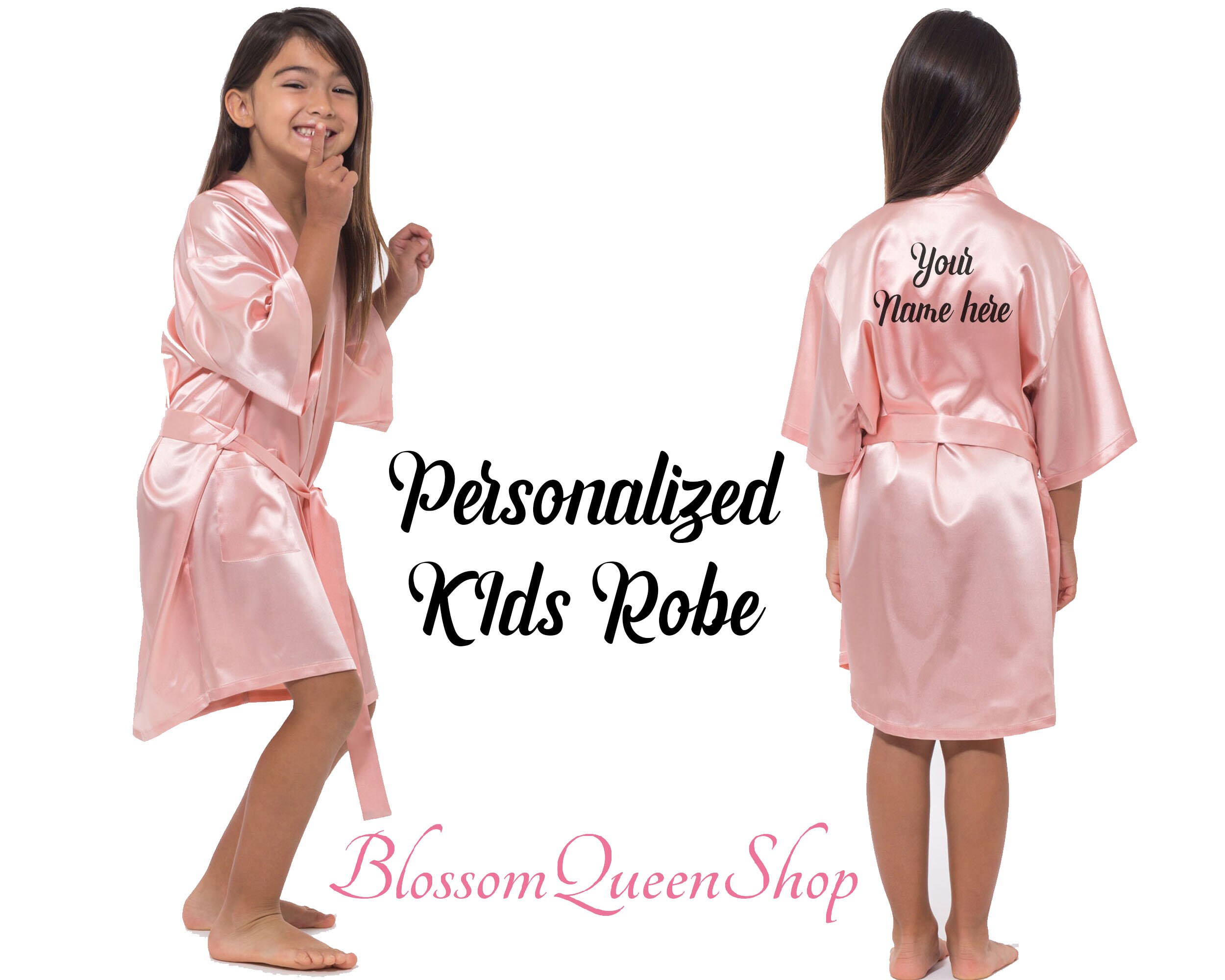 Flower Girl Robes Kids Robe Birthday Robe Personalized Robes Etsy