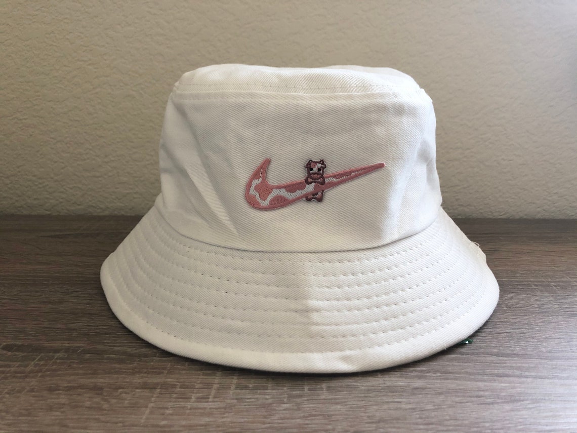 Strawberry Cow Swoosh Bucket Hat | Etsy