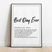 Best Day Ever Definition | Mac Miller Rap Lyrics Poster Print | Hip Hop Gift | Music Quotes Decor 