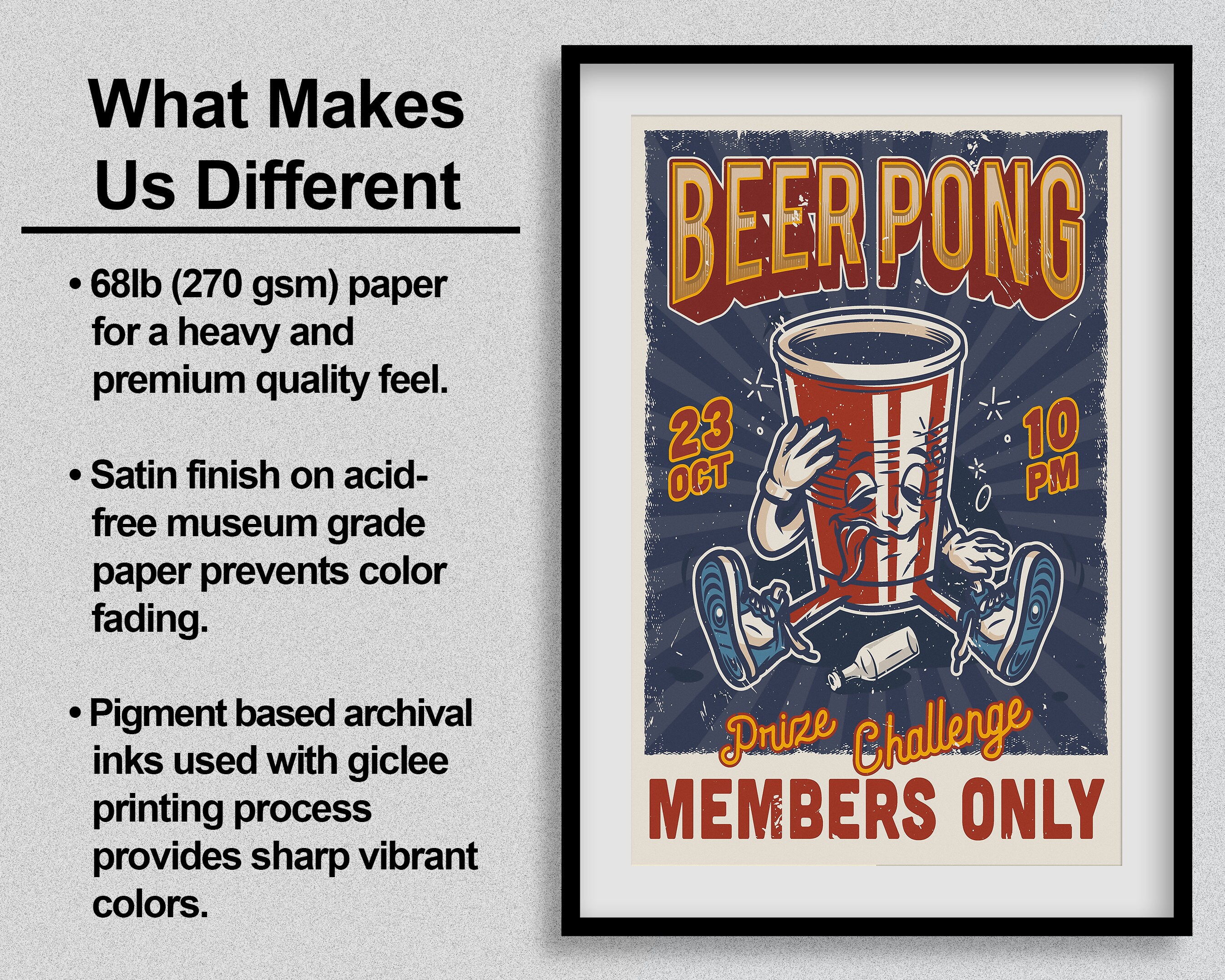 Student Athlete Banner – 180 X 119 Cm, Motivational Beer Pong Design, Für Zimmer-Deko