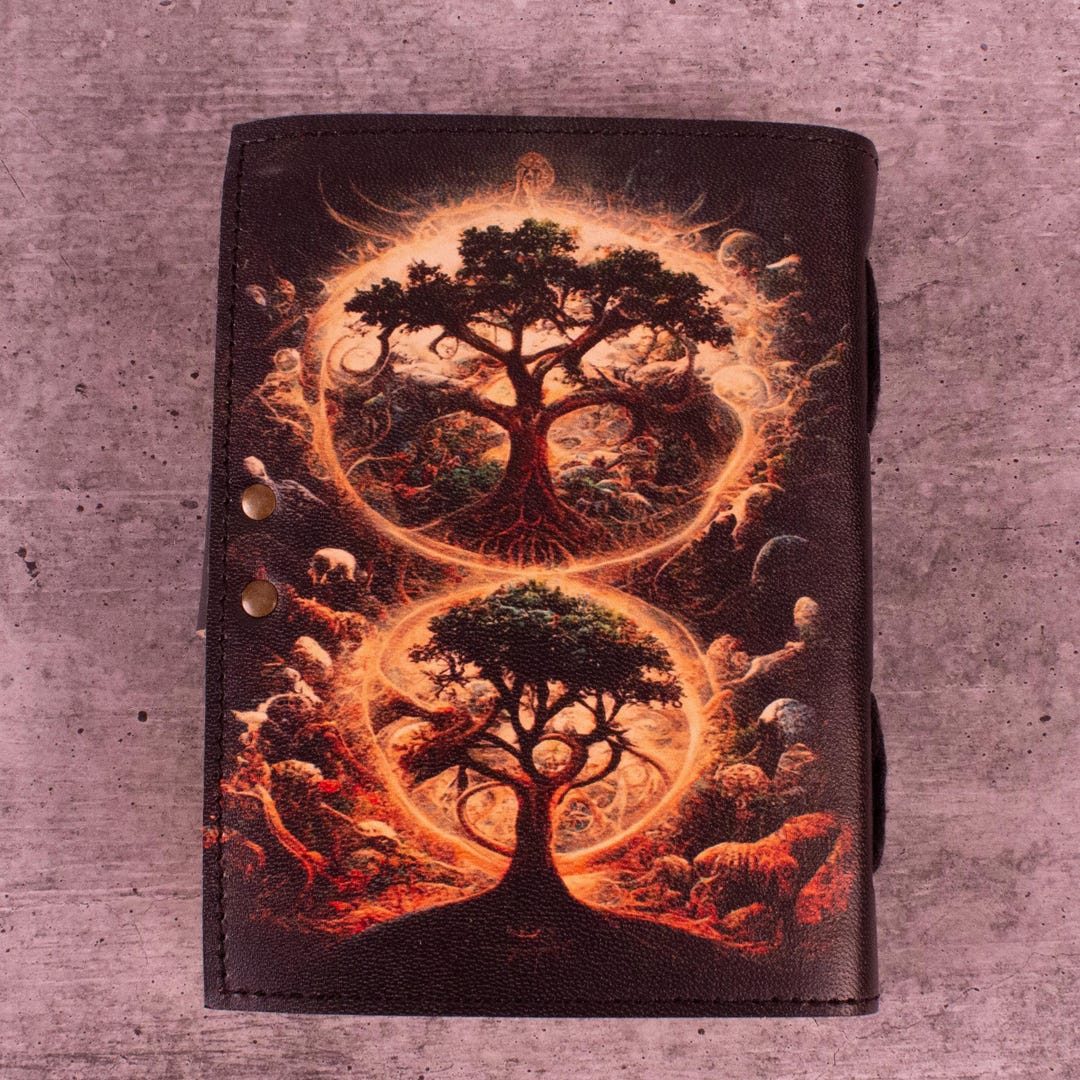 Personalized Tree of Life Leather Journal, Handmade Vintage Notebook ...