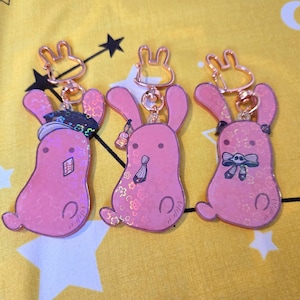 Acrylic Double Sided Holo Charms Mokke TBHK Hanako Nene Kou 3 inches