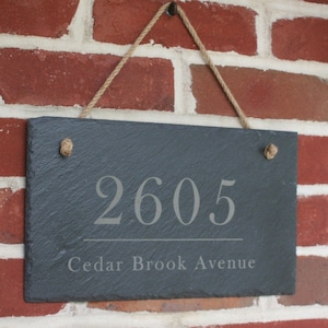 Personalized Address sign, Slate Address Sign, Engraved Address Sign, Handmade Gift, Housewarming Gift, New Home Gift, Address Sign, Gift