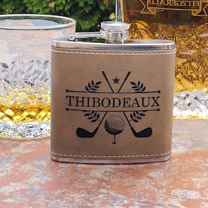 Golf Flask, Personalized flask, Birdie Juice, Pocket Flask, Golf Gift, Engraved Flask, Groomsmen Gift, Boyfriend Gift, Birthday Gift