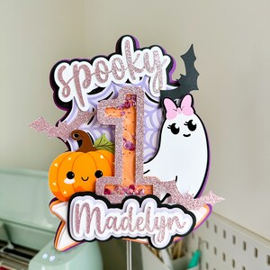 Spooky One Cake Topper, Spooky Cake Topper, Boo Cake Topper, Halloween Cake Topper, Cute Halloween, Cute Ghost Cake Topper