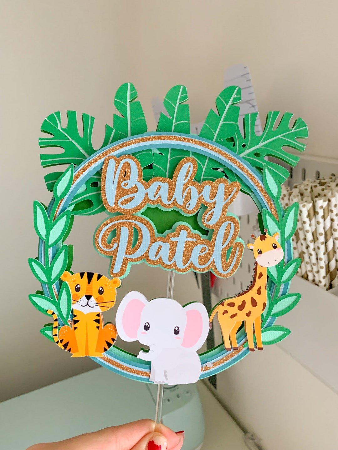Wild One Cake Topper, Safari Cake Topper, Jungle Cake Topper, Animal