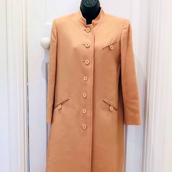 Windsmoor années 1960 Manteau Mod femme 100% laine 3/4 longueur. Entièrement doublé.