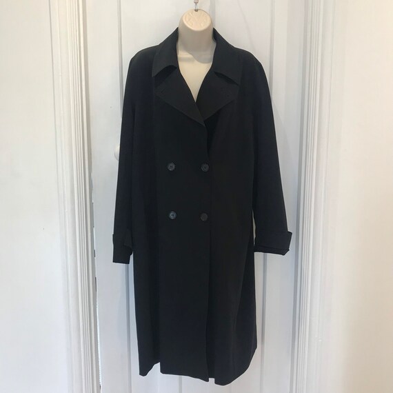 Maxmara women’s black raincoat Macintosh size 12