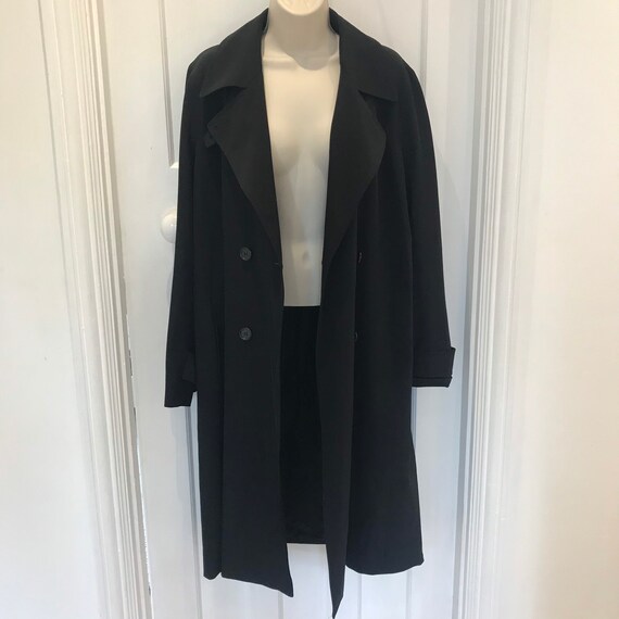 Maxmara women’s black raincoat Macintosh size 12