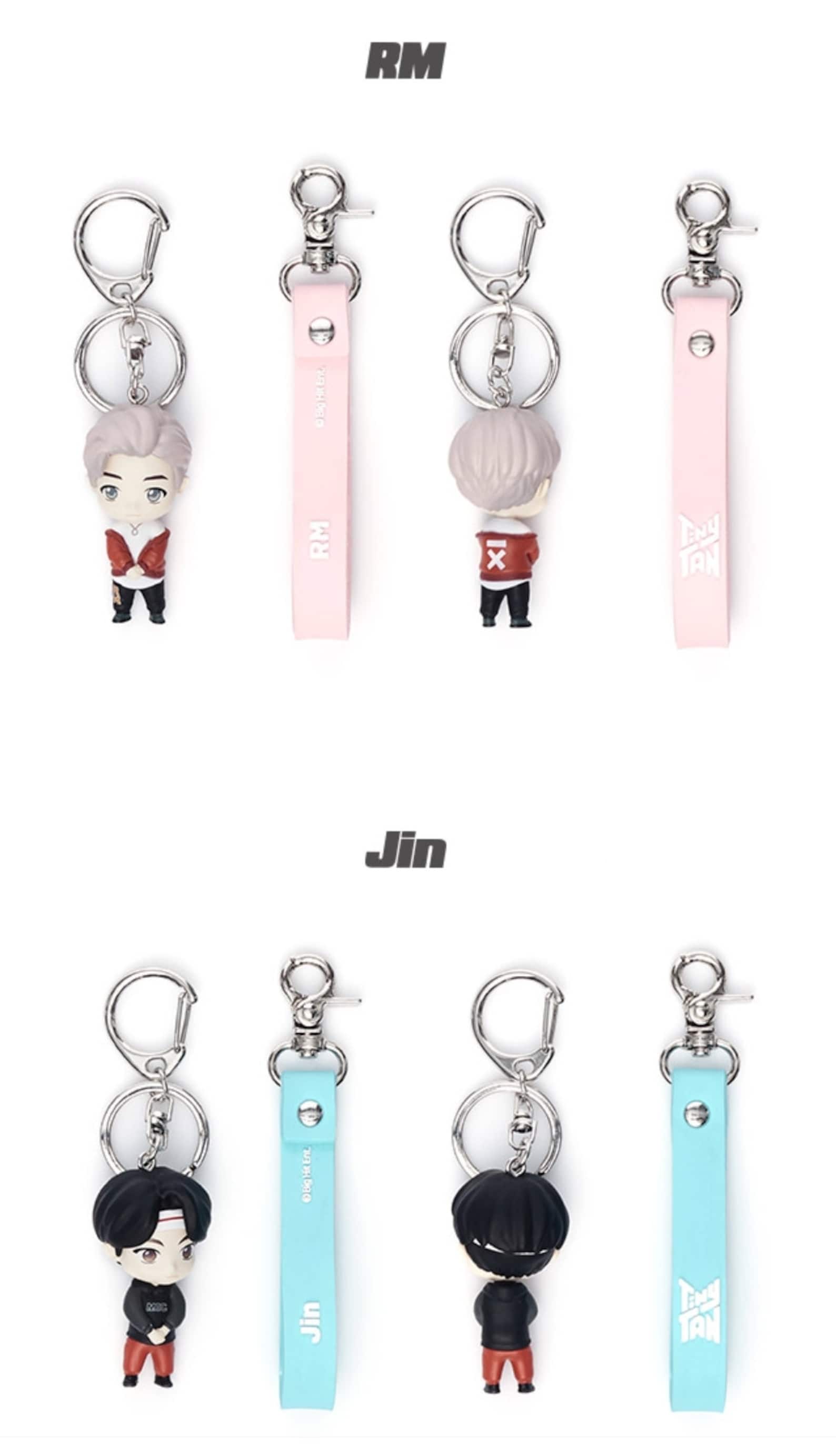 BTS Official Tiny Tan figure keychain MIC DRP bts keychain Etsy