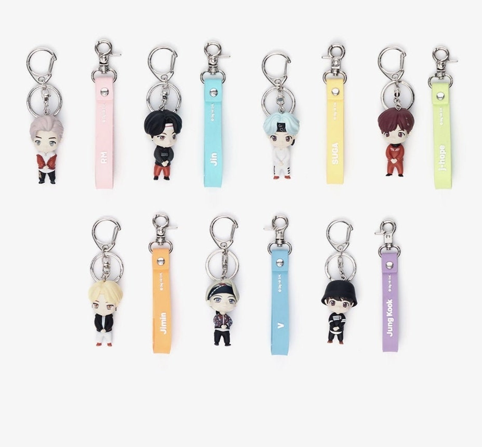 BTS Official Tiny Tan figure keychain MIC DRP bts keychain Etsy