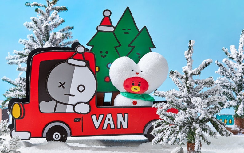 BTS BT21 Official 2020 Winter Edition Plush Doll Christmas | Etsy