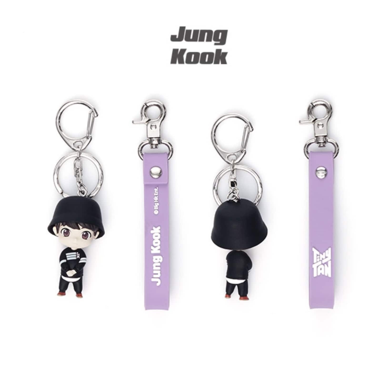 BTS Official Tiny Tan figure keychain MIC DRP bts keychain Etsy