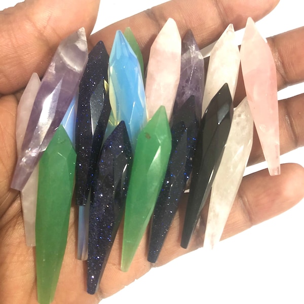 Crystal points, Pendulum Crystal Point, Rose Quartz Points, Pocket Crystal Points