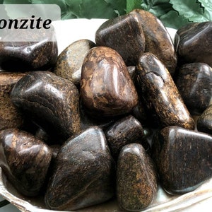 Bronzite Large tumbles, Bronzite crystal, polished tumbles