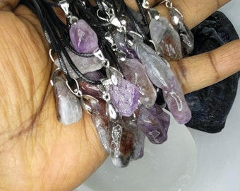 Natural Auralite 23 pendant Crystal Necklace