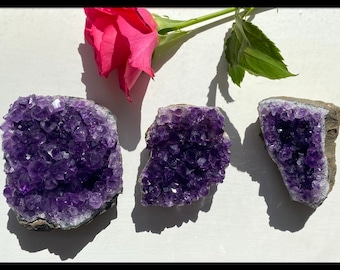 Amethyst druzy crystals