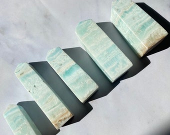 Caribbean Blue Calcite tower