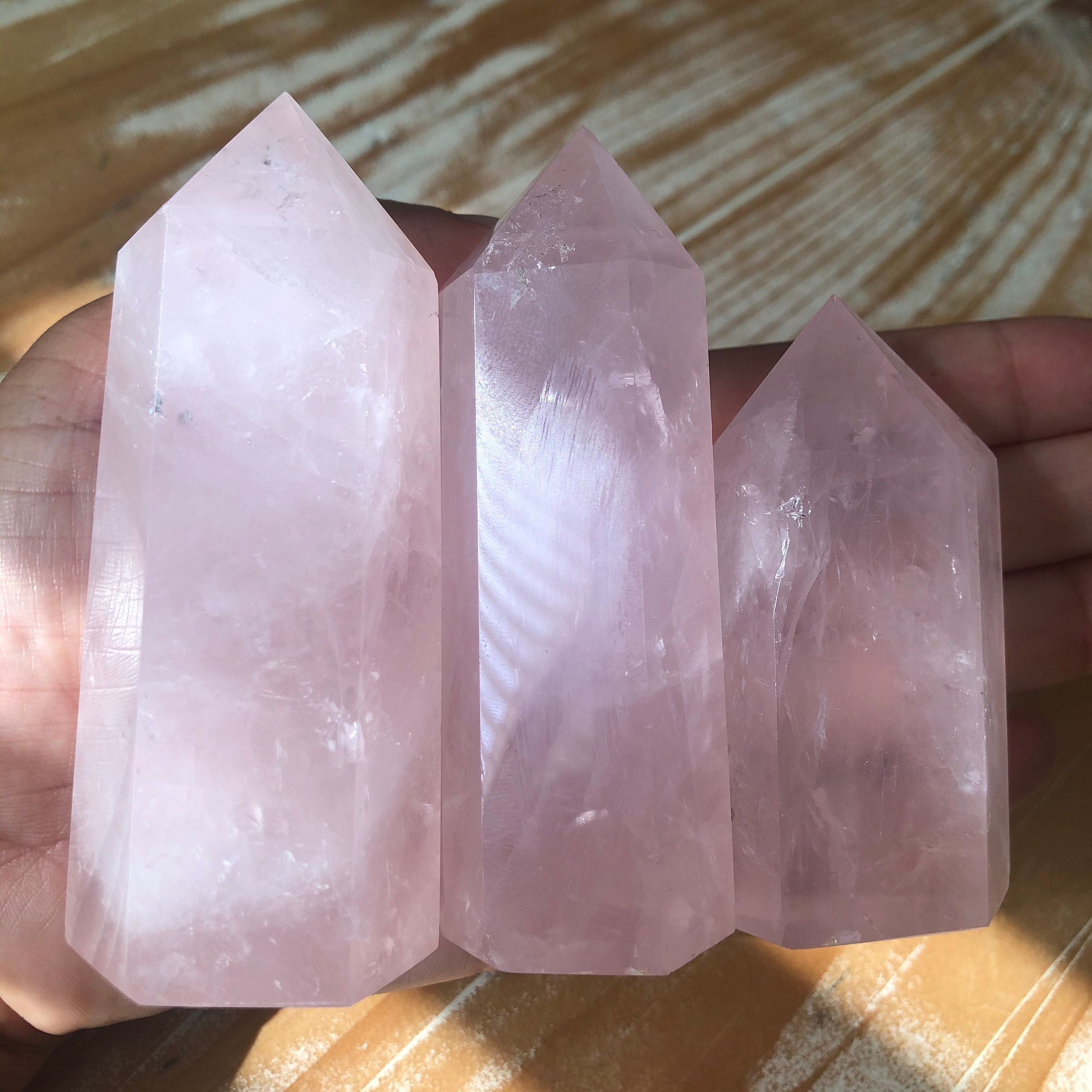 Rose quartz tower