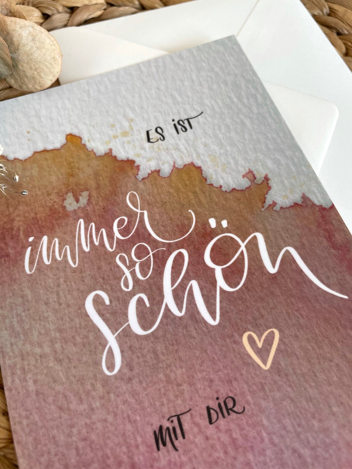 Es ist immer so schön mit dir Farbenfrohe Postkarte Etsy