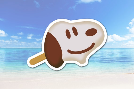 Snoopy Ice Cream Truck Popsicle Sticker Macbook Sticker Etsy