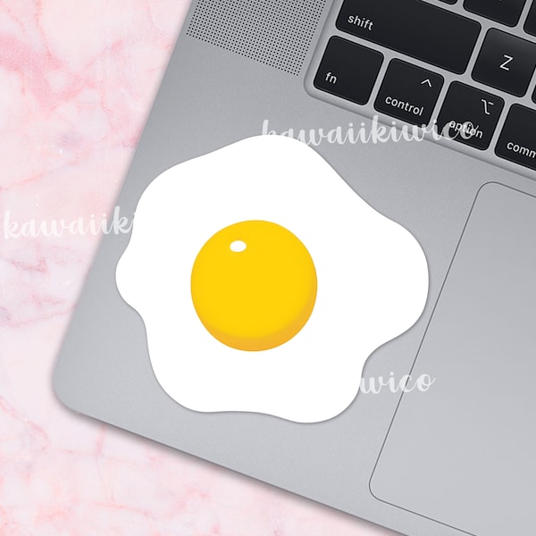 Fried Egg water-resistant sticker | Funny Food Foodie Sticker | Japanese food | Matte finish, 3 inches
