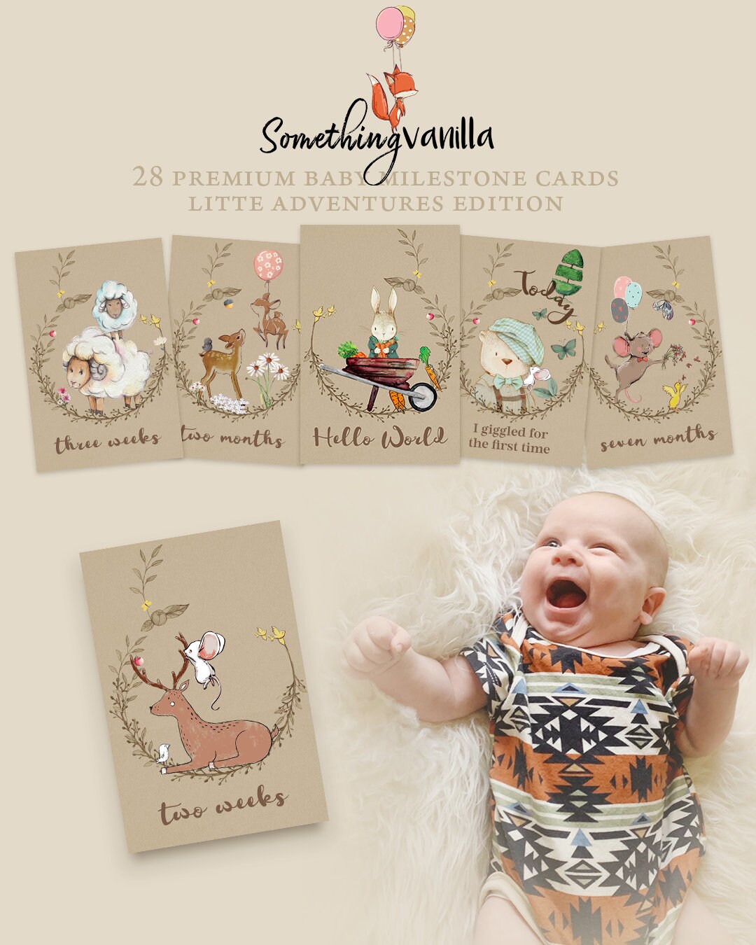 Baby Milestone Cards Photo Props Milestone cards Baby | Etsy