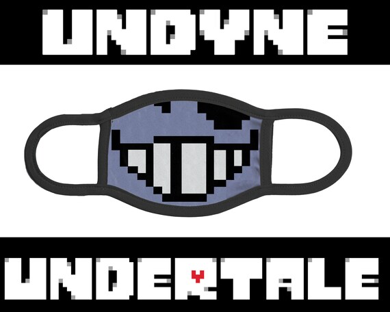 Undertale Undyne Masque Facial Lavable Adulte Enfant Tailles Etsy