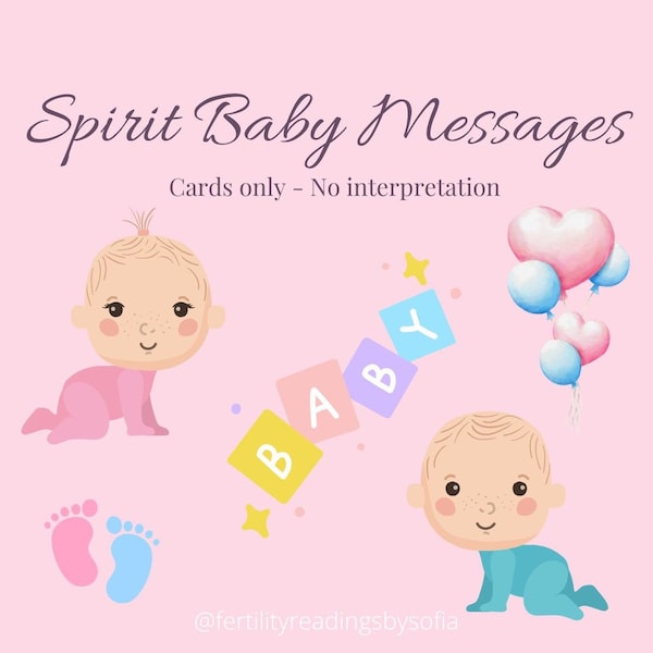 Messages le même jour pour bébé spirituel (cartes uniquement, pas d'interprétation)