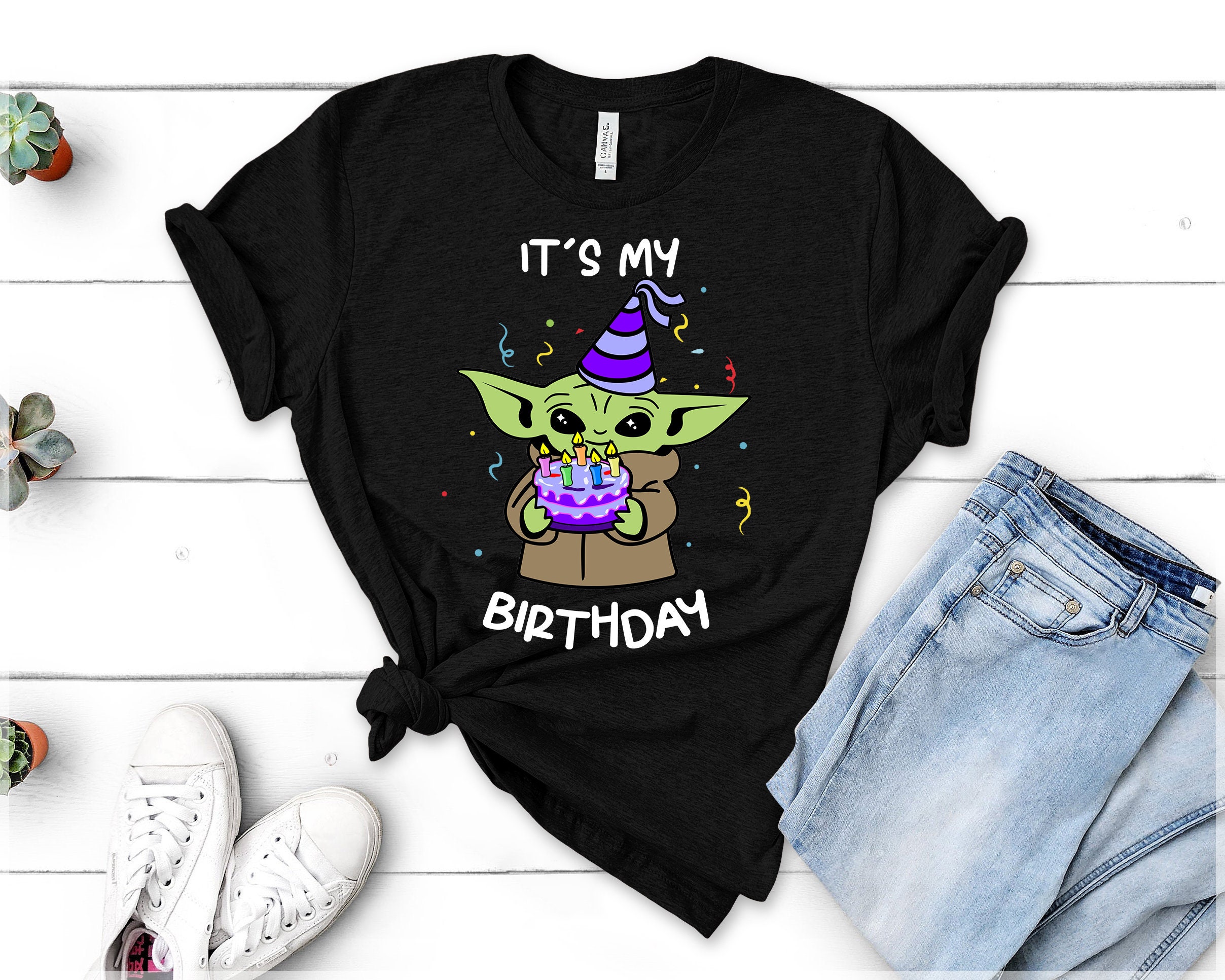 Baby Yoda Birthday Shirt It's My Birthday Shirt Star | Etsy