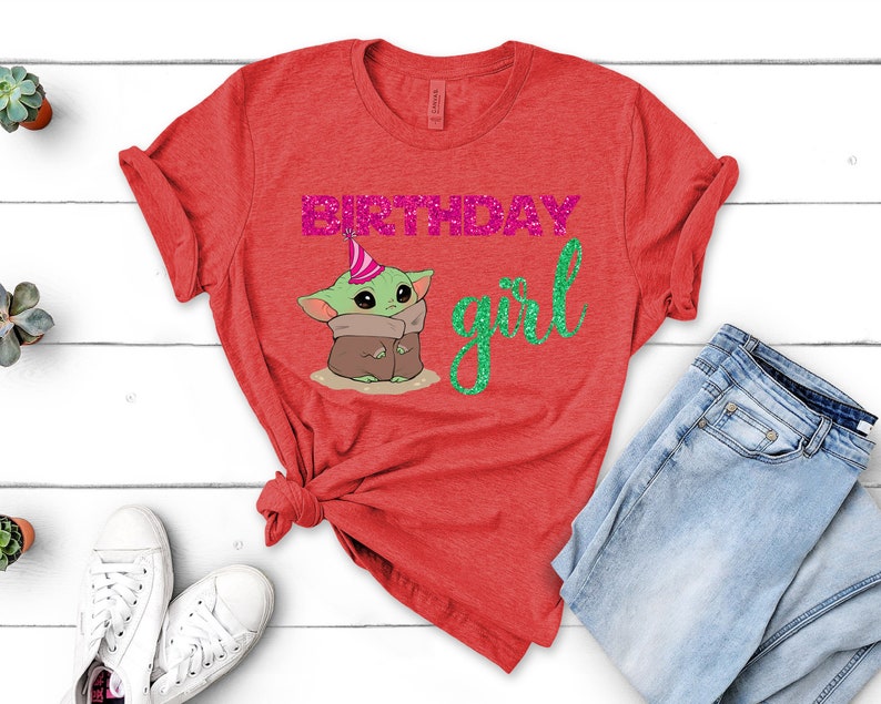 Star Wars Birthday shirt Baby Yoda Shirt Yoda Birthday Girl | Etsy