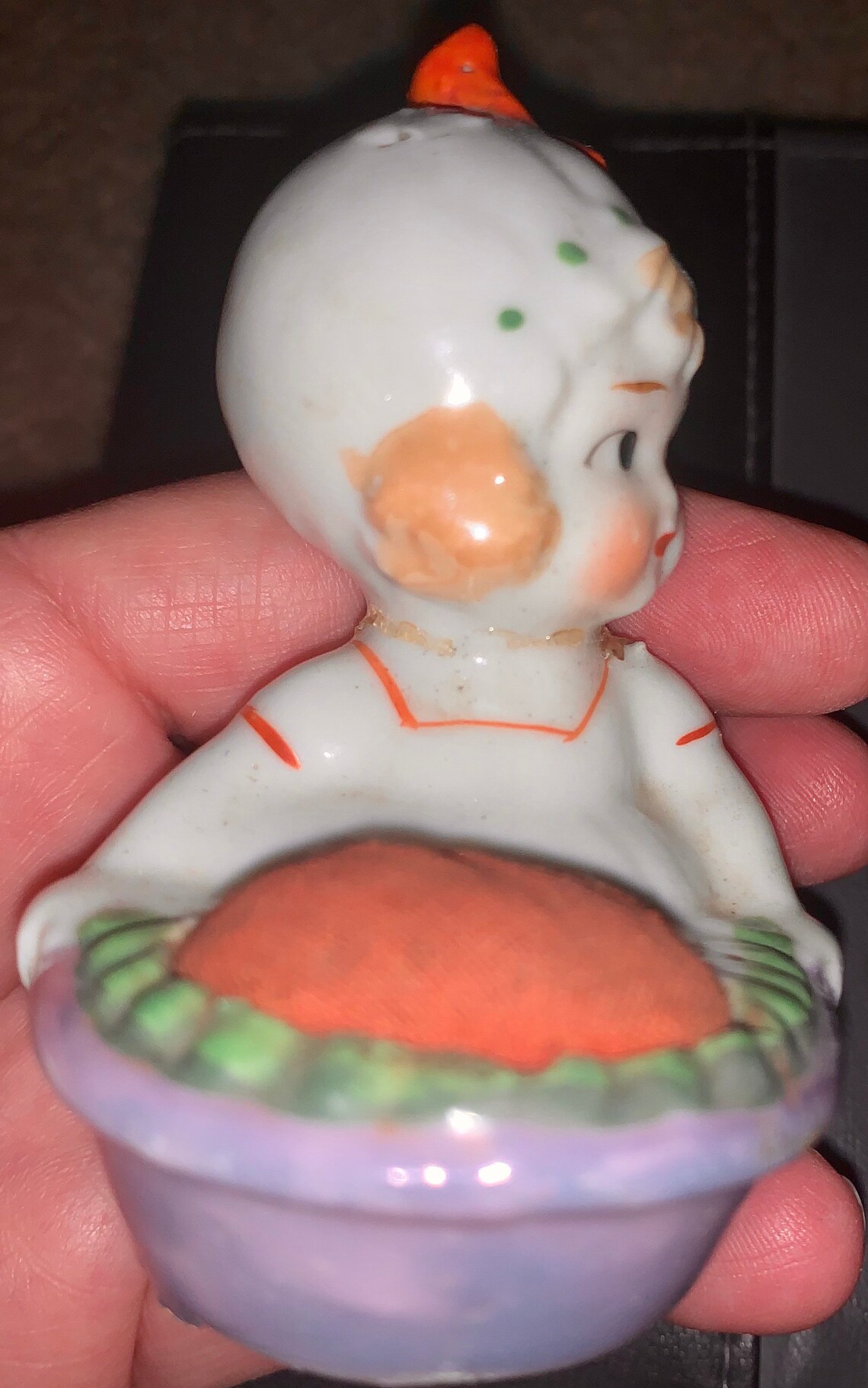 Porcelain Pin Cushion. Made in Japan. Etsy