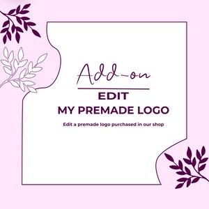 Editar meu complemento de logotipo, edição de logotipo, nome comercial ou slogan ou mudança de fonte ou cor em um logotipo pré-fabricado, complemento de pacote comercial