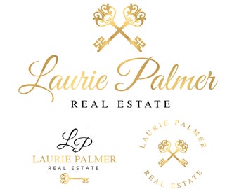 Real Estate Logo, Real Estate Logo Key, Realtor Logo, Key logo watermark,Gold logo, Key Logo,Real Estate Branding Package,Luxury Real Estate