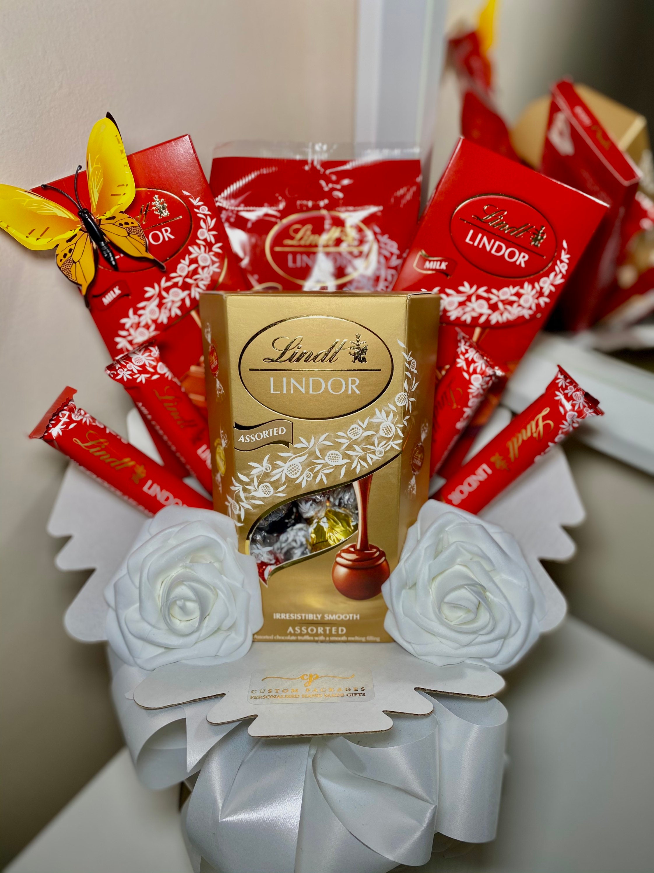 Luxury Lindt Lindor Chocolate Bouquet Gift Hamper Christmas Etsy