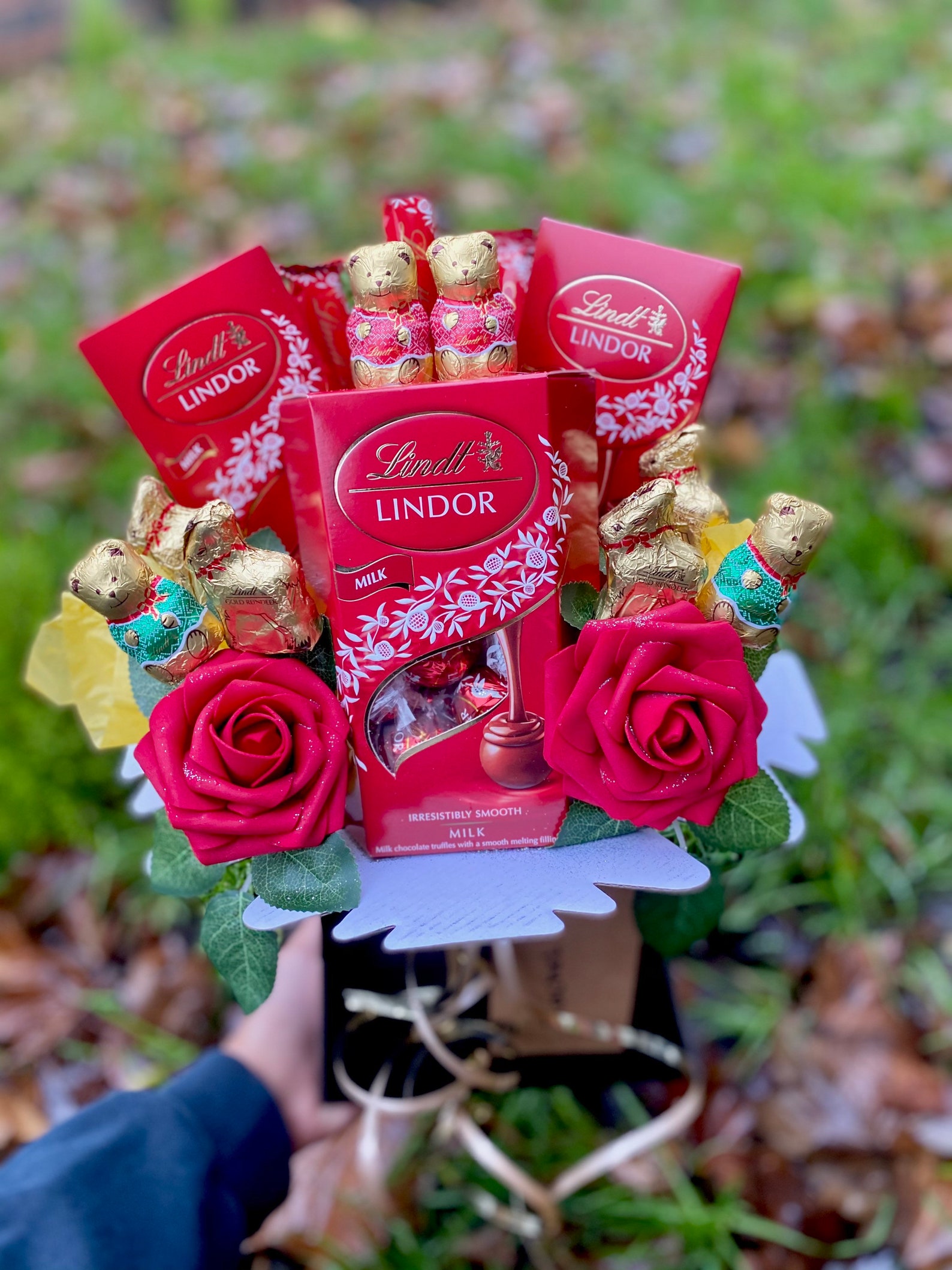 Luxury Lindt Lindor Chocolate Bouquet Gift Hamper Christmas Etsy
