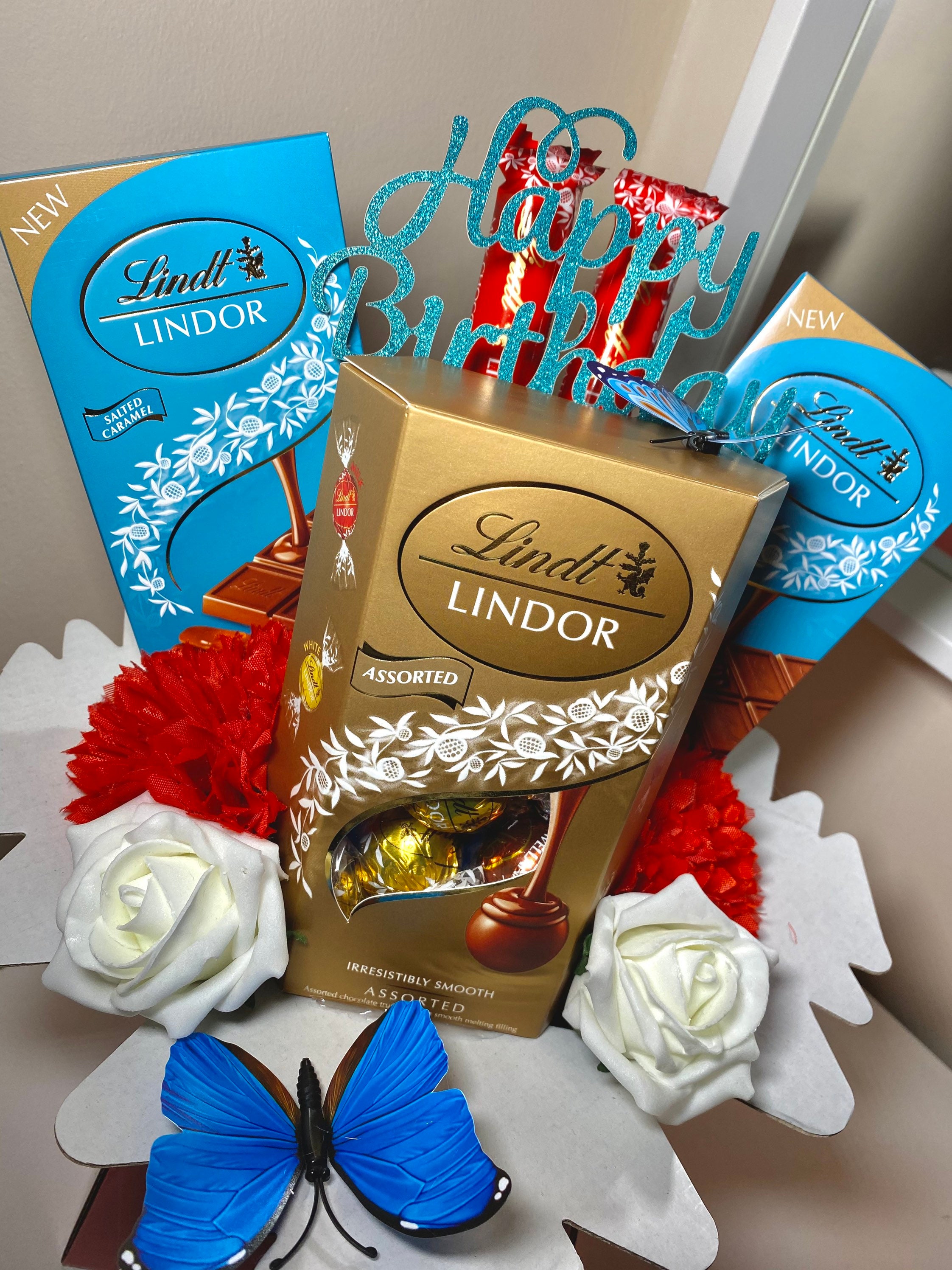 Luxury Lindt Lindor Chocolate Bouquet Gift Hamper Christmas Etsy