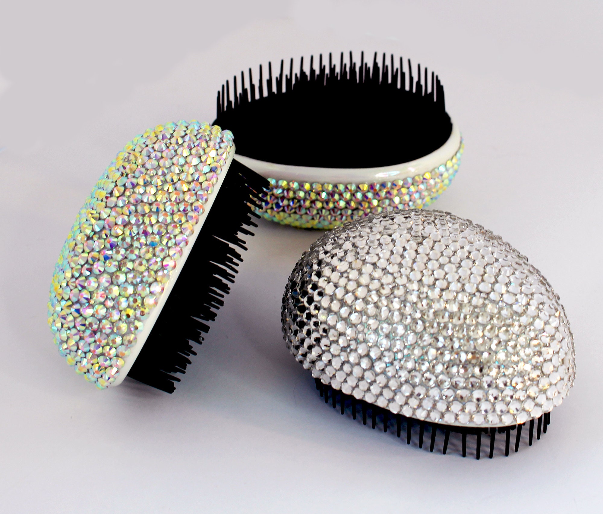 Hairbrush / Luxury Gift / Crystals Covered / Encrusted / Etsy