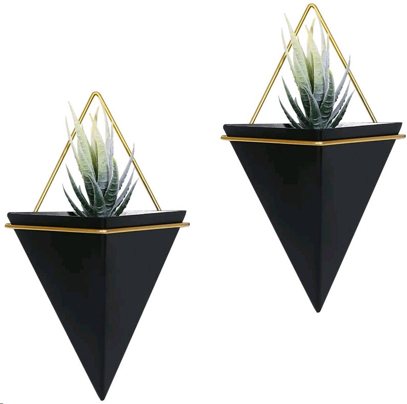 Metal Geometric Wall Planter Hanging Succulent Planters in Etsy