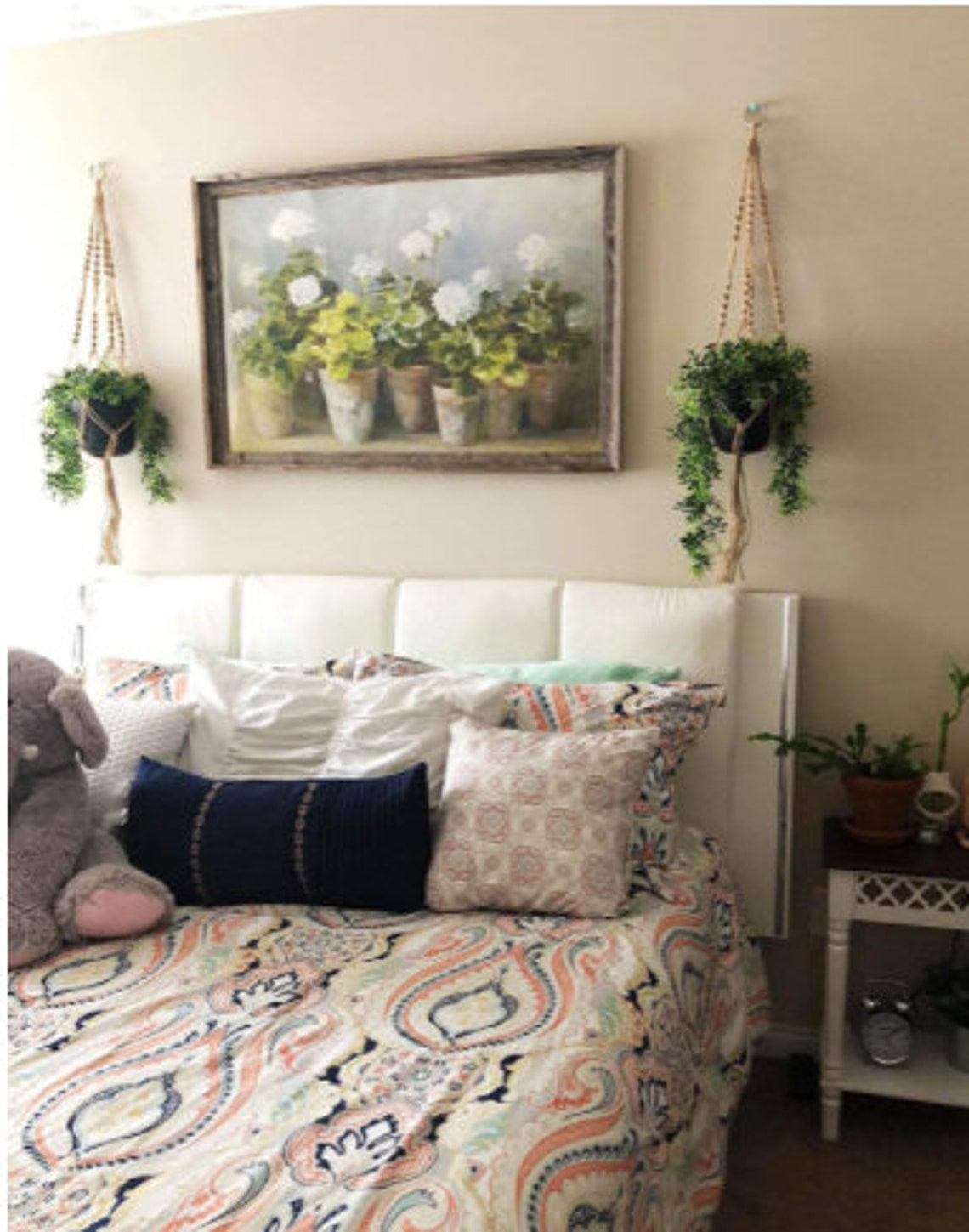 2er Pack Pflanzenhänger Indoor Hängender Übertopf Korb | Etsy