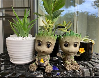 Potted Baby Groot Guardians of the Galaxy Kidrobot 7" Plush Marvel Comics Gift