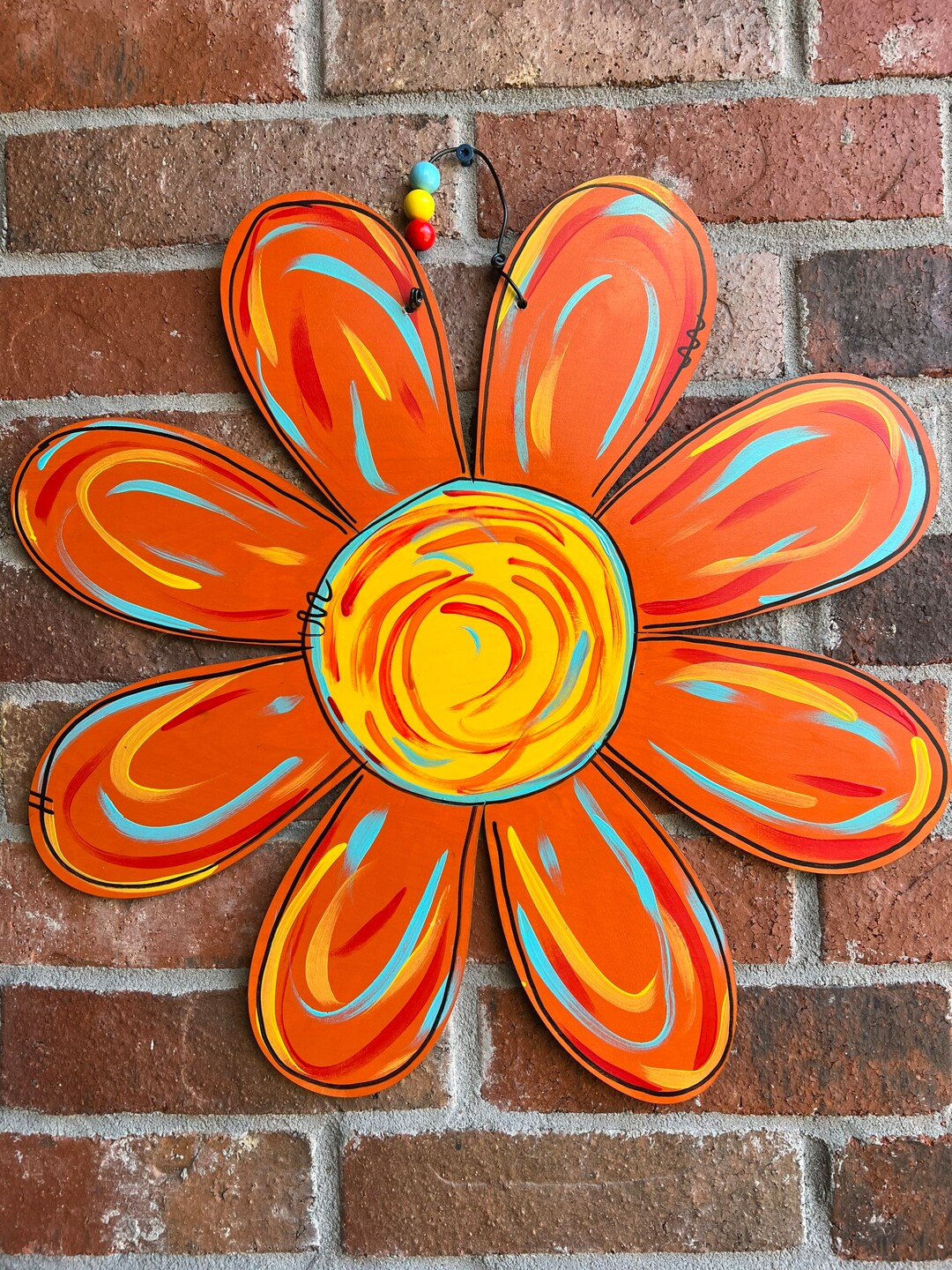 Daisy Door Hanger Summer Flower Door Hanger/southwest Flower Door Hanger/floral Door Hanger/fall