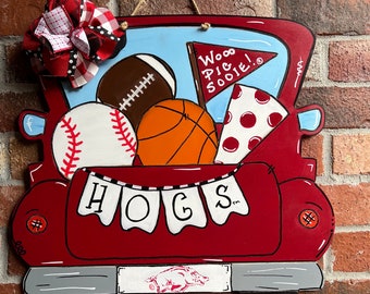 Arkansas Game Day Truck/Arkansas Door Hanger