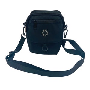 Ultimate Walkies Crossbody Bag - Black - Dog Walking Bag - Shoulder Bag - Spring Summer - Dog Owner Must Have - Adjustable Straps Treat Bag