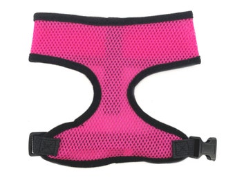 Light Weight Hot Pink Adjustable Mesh Dog Harness, Bright, Cute, Pet