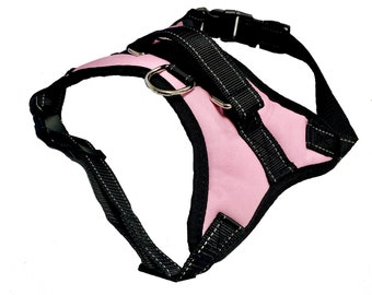 Easywalk Perfect Pink Animal Print Fully Adjustable Dog Harness - Green Army Camo Khaki - Baby Pink