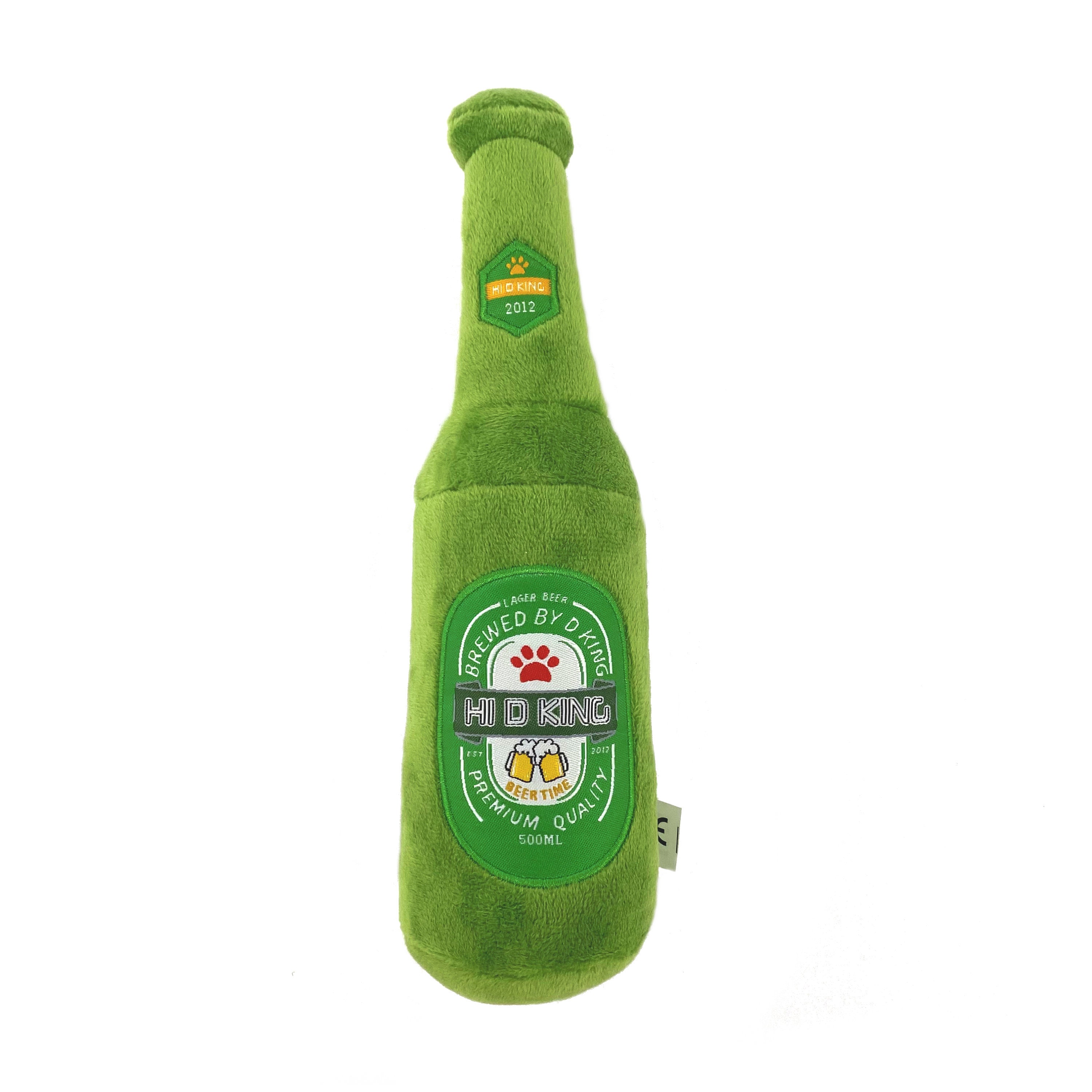 Green Beer Bottle Dog Toy Pet Cute Plush Soft Squeak Etsy