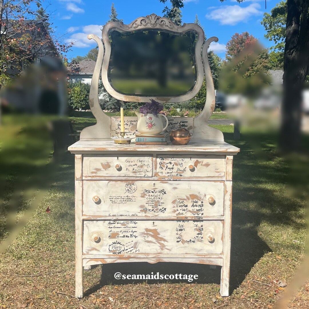 Antique French Farmhouse Luxe Dresser With Etsy